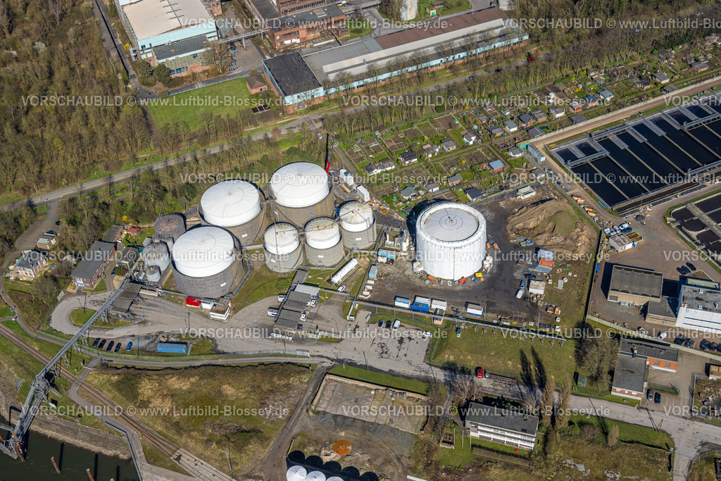 Wesel240311200 | Luftbild, GARANT Mineralöl Handelsgesellschaft mbH Tanklager, Wesel, Nordrhein-Westfalen, Deutschland