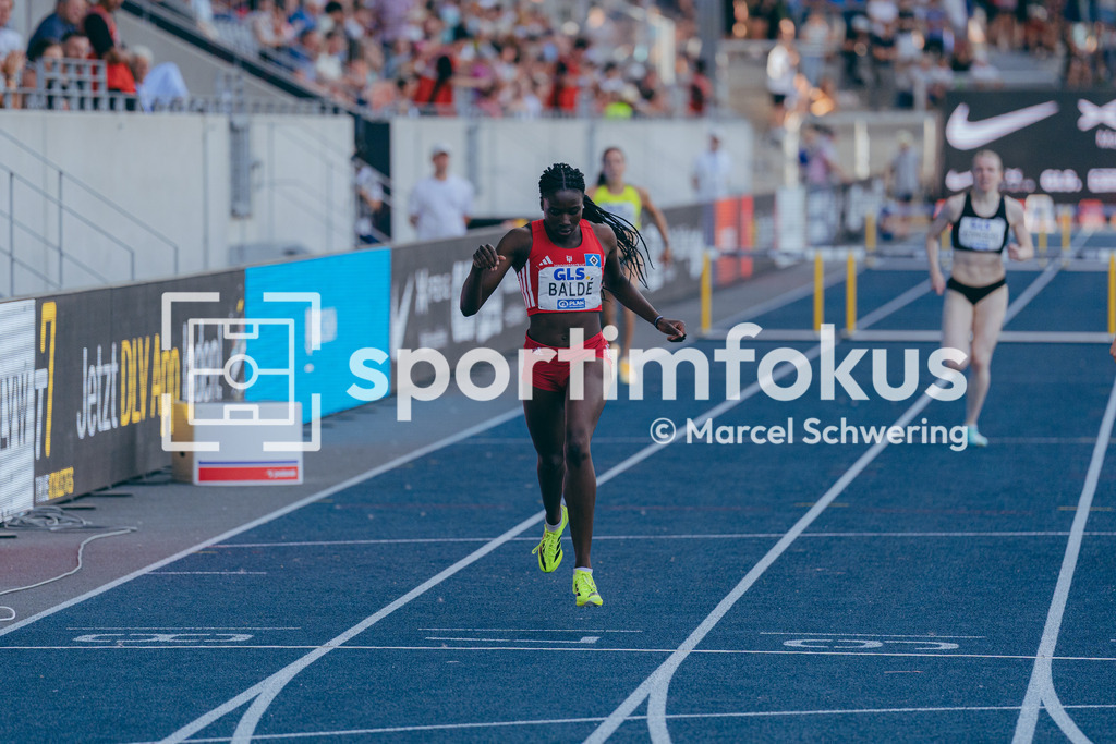 Deutsche Meisterschaften der Frauen und Männer 2026 | Vanessa Baldé, Hamburger SV, 400 Meter Hürden, Halbfinale, Deutsche Meisterschaften der Frauen und Männer 2026, Lohrheidestadion Bochum-Wattenscheid, 25.07.2026. Foto: Marcel Schwering / sportimfokus - Realisiert mit Pictrs.com
