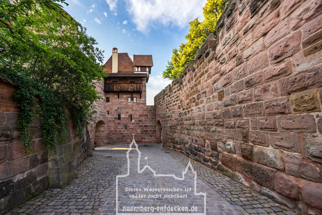 Monatsbild des Kalender 2025 für den Monat Juni | Blick von der Freiung auf der Kaiserburg in nördliche Richtung. - Realisiert mit Pictrs.com