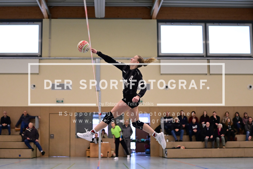 Faustball I Frauen I Saison 2025-2026 I Bundesliga Nord I 7c. Spieltag I MTV Wangersen - Ohligser TV I 25.01.2026 I 38799 | Der Sportfotograf. - Realisiert mit Pictrs.com