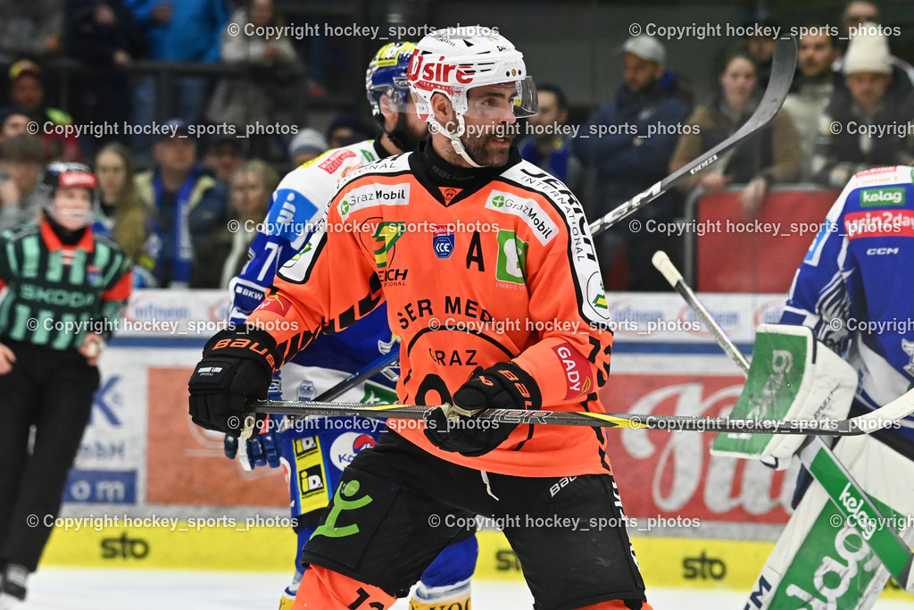 EC IDM WÄRMEPUMPEN VSV vs. MOSER MEDICAL GRAZ99ERS | #13 Michael Schiechl Graz 99ers, EC IDM WÄRMEPUMPEN VSV vs. MOSER MEDICAL GRAZ99ERS, EC IDM WÄRMEPUMPEN VSV vs. MOSER MEDICAL GRAZ99ERS am 17.03.2026 in Villach (Stadthalle Villach), Austria, (Photo by Bernd Stefan)