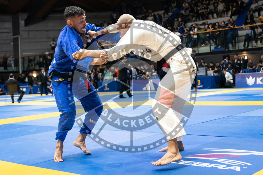 20240123PBB03382 | Fighters compete during the second day of the IBJJF European Championship in Paris, France, on January 23, 2024.