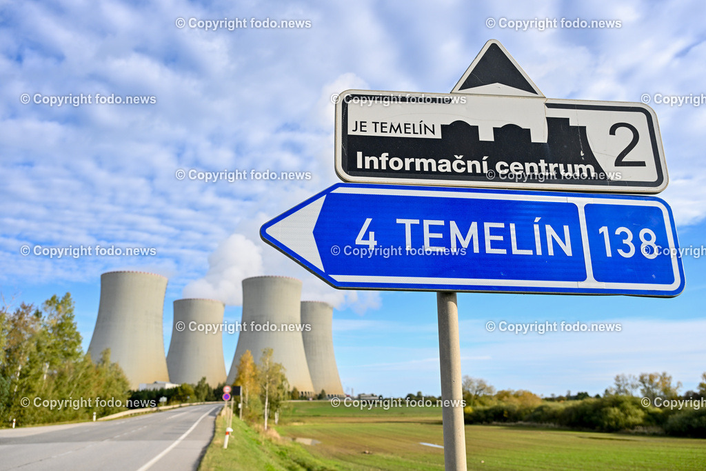 Tschechische Republik_ AKW Temelin_ 14.10.2024-4 | 14.10.2024, Temelin, CZE, AKW Temelin im Bild Atomkraftwerk, Kernkraftwerk, Atomstrom, Strom, Stromproduktion, Stromerzeugung, Atomenergie, Reaktor, Reaktorblock, Kuehlturm, Tschechien, Tschechei, Ceska Republika, Jaderna elektrarna Temelin, JETE, Jihocesky kraj, Suedboemische Region, Tschechische Republik