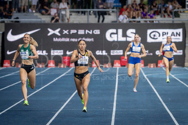 Deutsche Leichtathletik-Meisterschaften; Bochum-Wattenscheid, 25.07.2026 | 400m Vorlauf mit Irina Gorr (TSV Gräfelfing); Deutsche Leichtathletik-Meisterschaften am 25.07.2026 im Lorheide-Stadion, Bochum-Wattenscheid (Nordrhein-Westfalen).