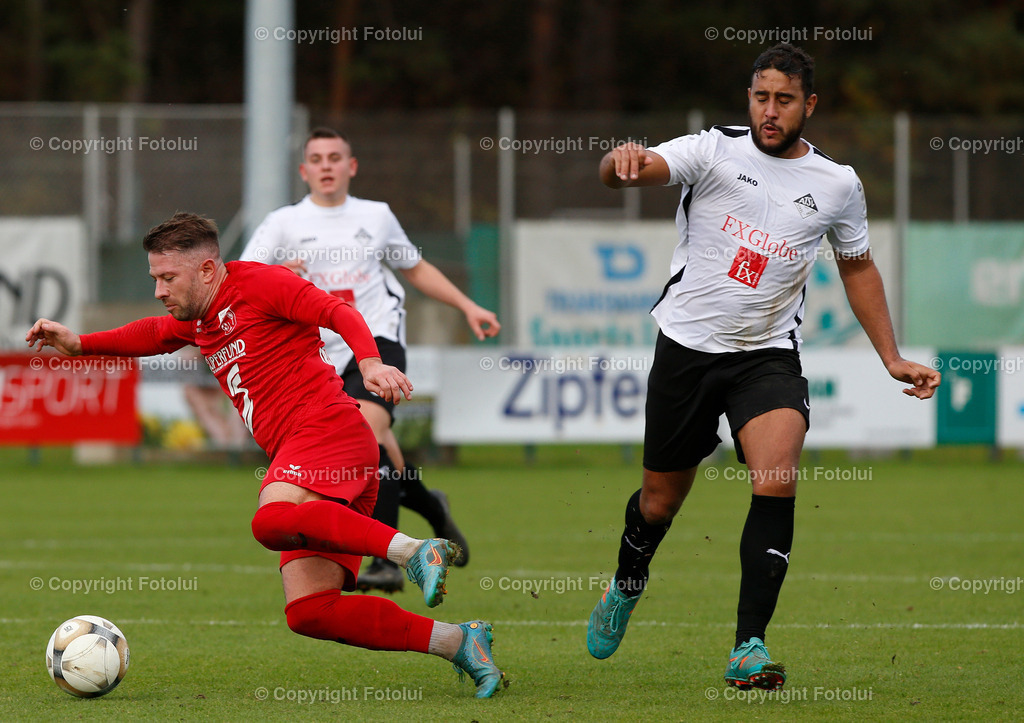 A_LUI_221022_28 | SPORT,FUSSBALL,LT1 OOE LIGA ASKOE OEDT-ATSV STADL-PAURA 22.10-2022 IM BILD: BUENYAMIN MANUEL SCHMIDL ( OEDT) UND RODOLFO FREITAS DA SILVA  (STADL-PAURA) FOTO:FOTOLUI