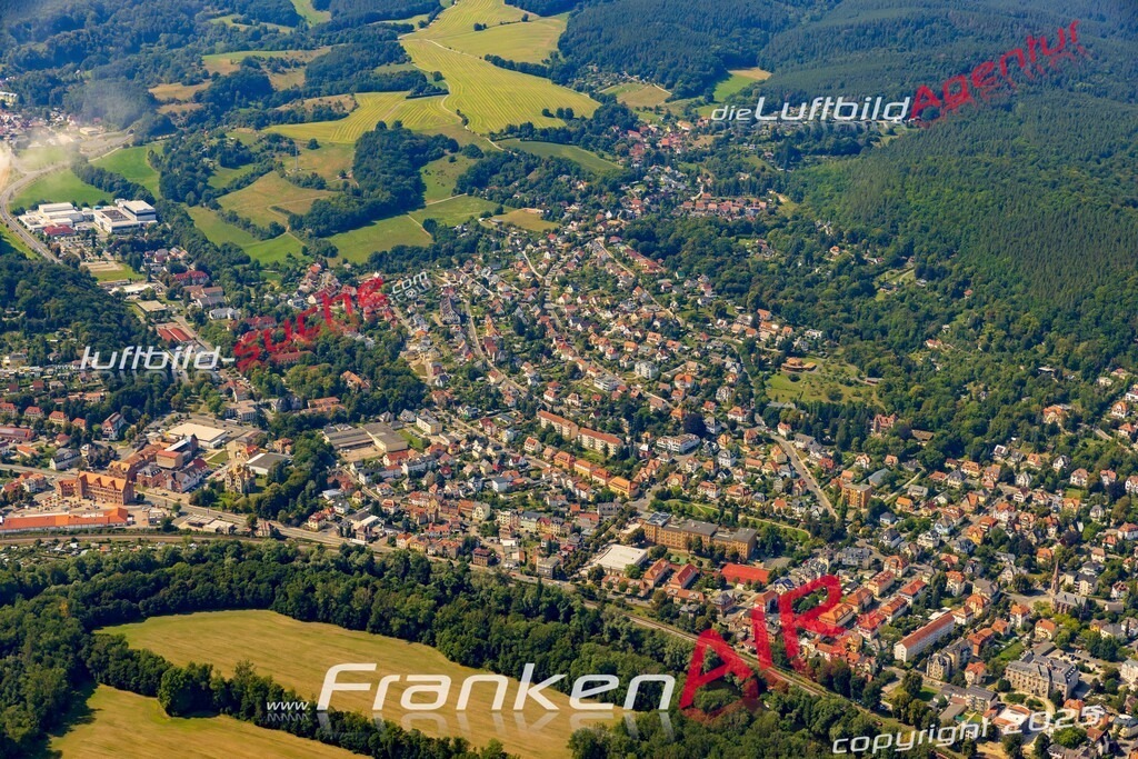 Luftaufnahme Keilhauer Straße Rudolstadt - Die Luftaufnahme wurde 2025 vom UL-Flugzeug heraus erstellt ( ohne Drohne ) - Hochauflösende Luftaufnahme - für professionelle Ausdrucke geeignet. Die Geschenkidee !Mit Lizenz und Bildrechte bestellbar