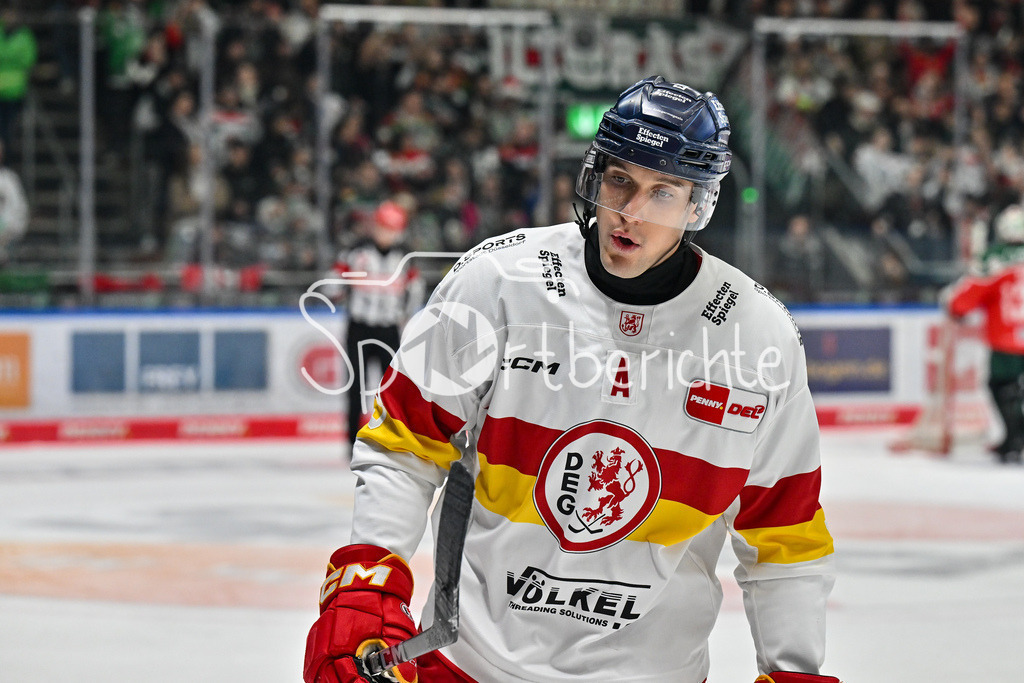 Augsburger Panther - Düsseldorfer EG | im Bild Alec McCREA (Duesseldorfer EG 3) / Freisteller / Einzelfoto / DEL: Augsburger Panther - Düsseldorfer EG, Curt Frenzel Stadion am 13.12.2024