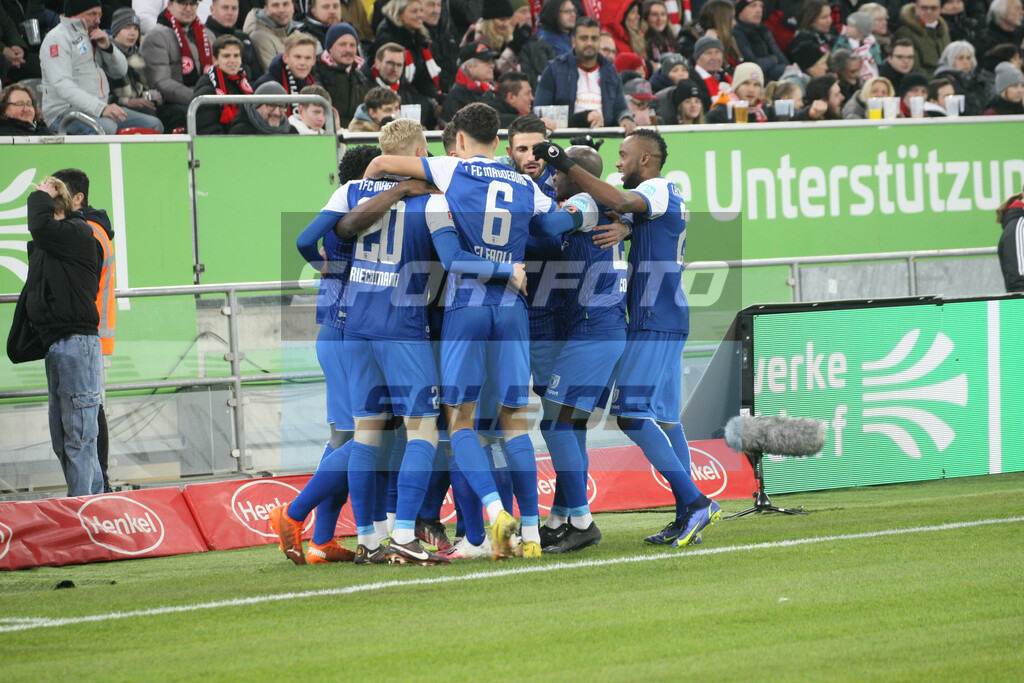 Fortuna Düsseldorf - 1. FC Magdeburg | Torjubel Magdeburg - © Sportfoto-Sale (MK) - Realisiert mit Pictrs.com