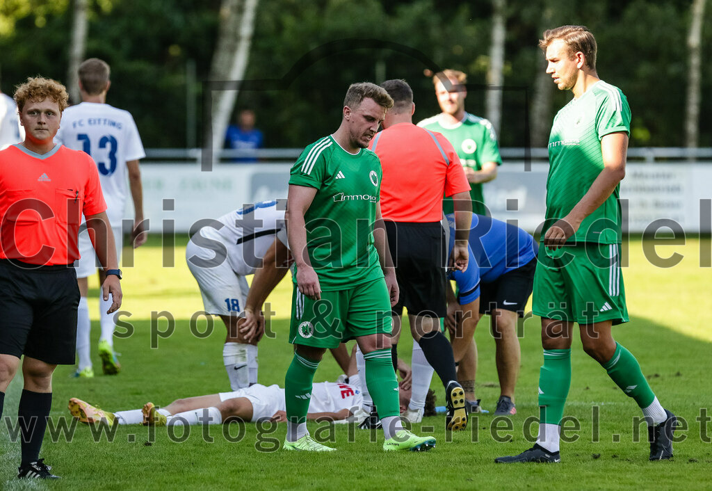 2023-09-10_073_SV_Eichenried_gegen_FC_Eitting | Eichenried, Deutschland, 10.09.2023:
Fußball, Kreisliga 2023 / 2024, 8. Spieltag, SV Eichenried gegen FC Eitting, Endergebnis: 1:2

Foto: Christian Riedel / fotografie-riedel.net