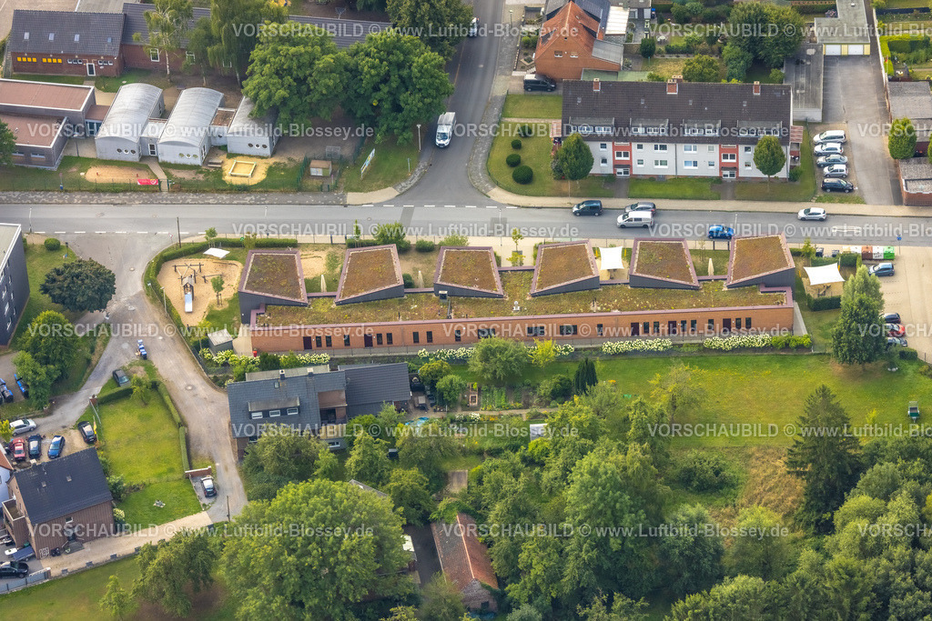 Hamm250700292Bockum-Hoevel | Luftbild, AWO Kita Tausendfüßler Kindertagesstätte, Bockum-Hövel, Hamm, Ruhrgebiet, Nordrhein-Westfalen, Deutschland