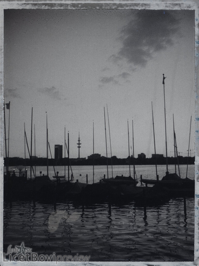 Thirty-six Views of Mount Fuji  | Scan von Sofortbild-Negativ (Fuji FP-3000B, 2015) - Realisiert mit Pictrs.com