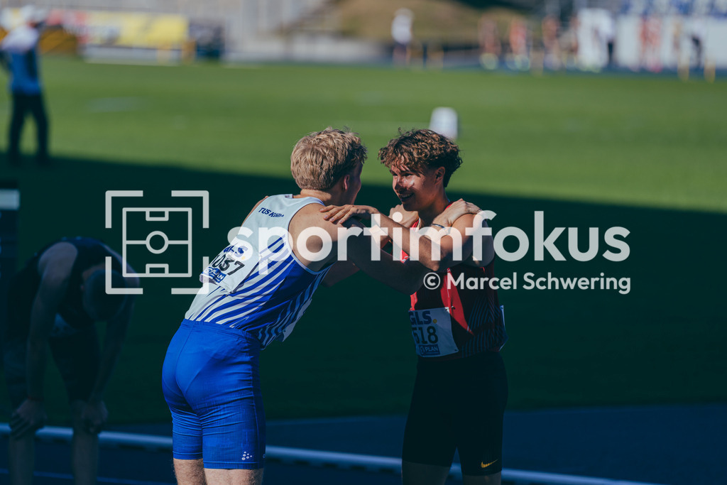 Deutsche Meisterschaften U20 / U16 2026 | Finn Jakob Merheim, TuS Köln rrh., 1037, Piet Hoyer, Königsteiner LV, 518, 1500-Meter-Lauf, Finale, Deutsche Meisterschaften der U20 &amp; U16 2026, Lohrheidestadion Bochum-Wattenscheid, 11.07.2026. Foto: Marcel Schwering / sportimfokus - Realisiert mit Pictrs.com