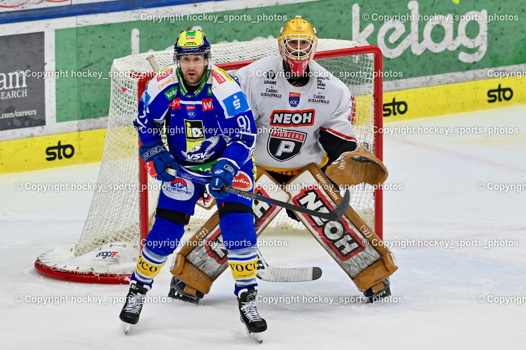 EC IDM Wärmepumpen VSV vs. Pioneers Vorarlberg | #91 Nick Hutchison EC VSV, #31 David Madlener Pioneers Vorarlberg,  EC IDM Wärmepumpen VSV vs. Pioneers Vorarlberg, EC IDM Wärmepumpen VSV vs. Pioneers Vorarlberg am 22.02.2026 in Villach (Stadthalle Villach), Austria, (Photo by Bernd Stefan)
