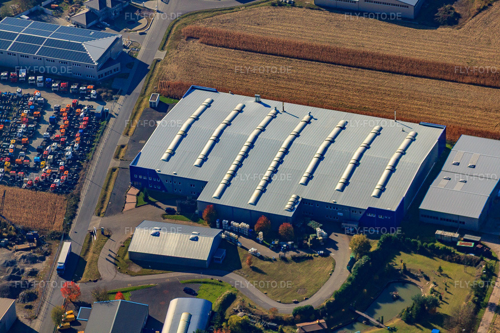 Luftbild: OFTEC Oberflächentechnik in Hagenbach im Bundesland Rheinland-Pfalz in Deutschland. Foto: IMG_35253.jpg vom 31.10.2010 durch Werner Riehm/FLY-FOTO.de