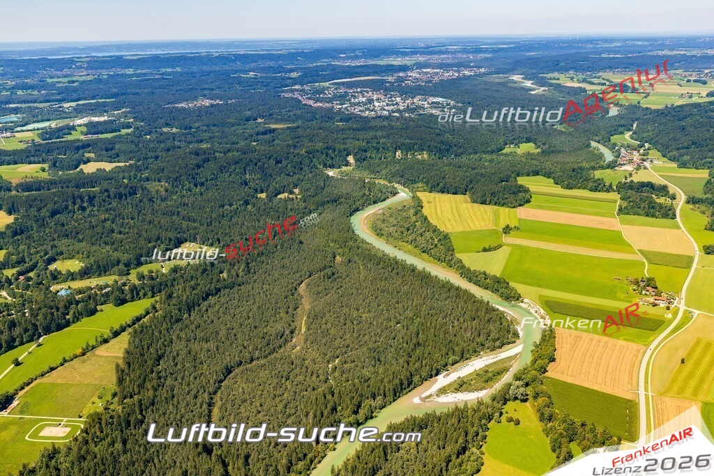 Schöne Luftaufnahme als Geschenk in Isar Dietramszell - Die Luftbildaufnahme wurde 2025 vom UL-Flugzeug heraus erstellt ( keine Drohne ) - Hochauflösende Luftaufnahme -Nicht vergleichbar mit Google Maps oder Satelittenbilder- Die Geschenkidee !Mit Lizenz und Bildrechte bestellbar