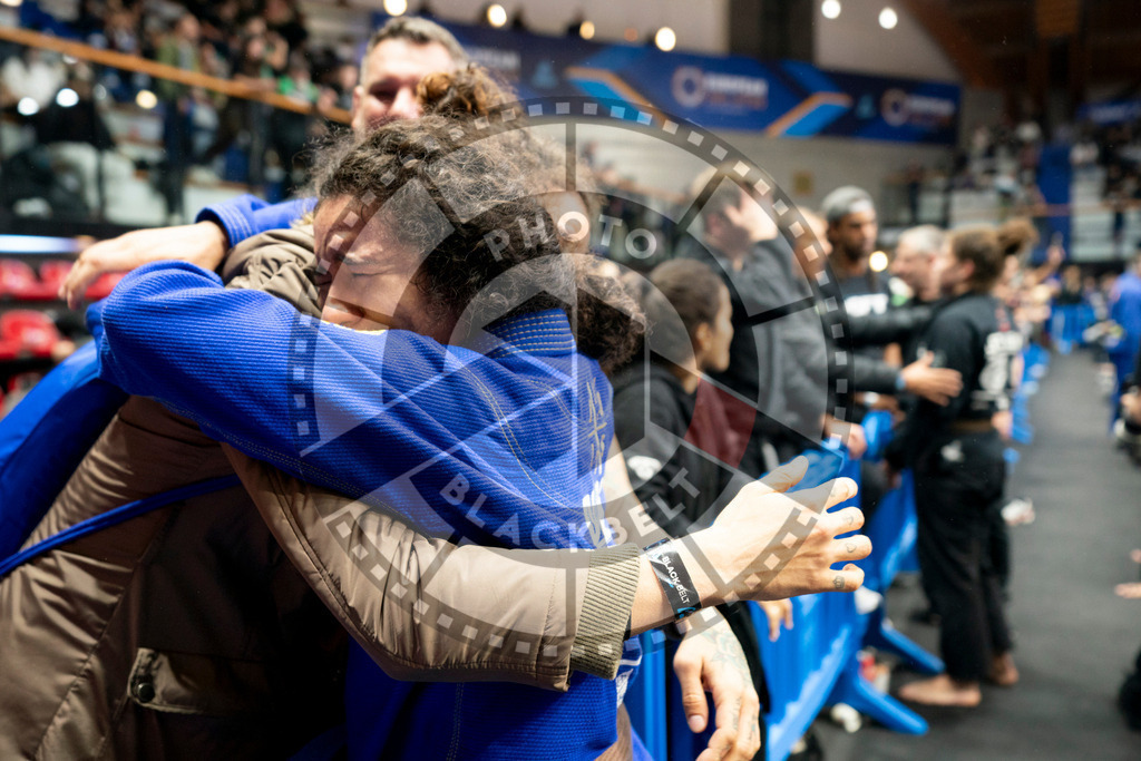 20240124PBB03402 | Fighters compete during the second day of the IBJJF European Championship in Paris, France, on January 24, 2024.