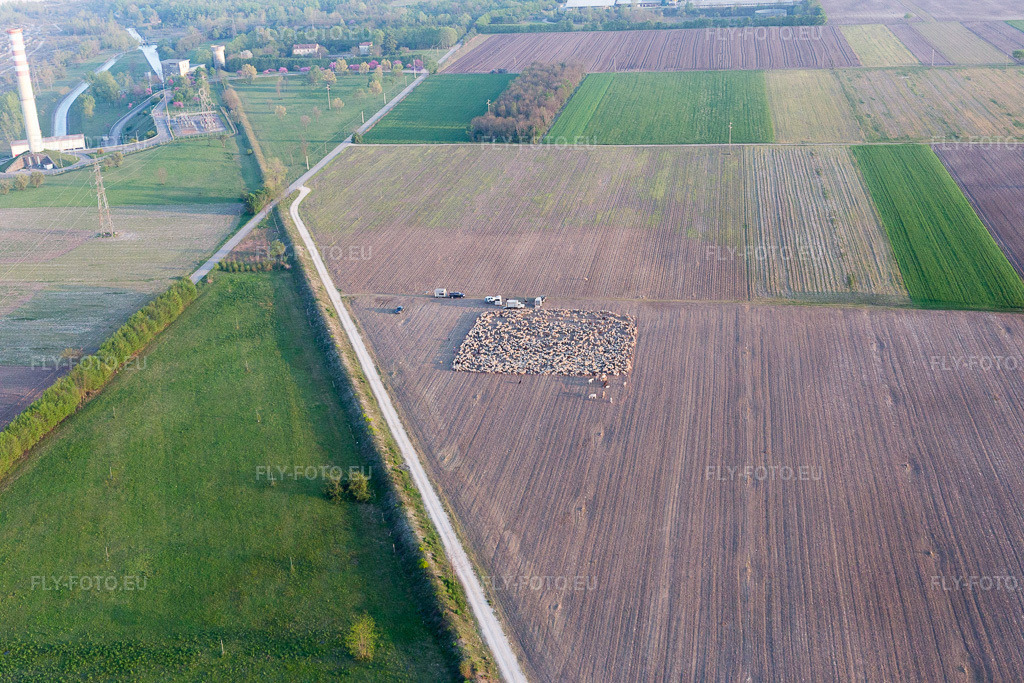 Vue aérienne: Vue de la ville à San Leonardo dans le département Frioul-Vénétie Julienne, Italie. Photo: IMG_098964.jpg prise le 08/04/2017 par Werner Riehm/FLY-FOTO.eu – Résolution de l'original: 5472 x 3648 px