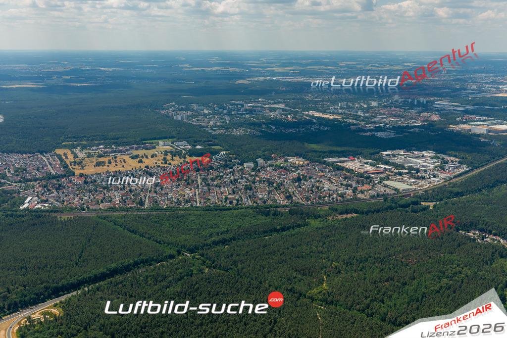 Das Luftbild zeigt : Altenfurt Nürnberg - Die Luftaufnahme wurde 2023 vom UL-Flugzeug aus erstellt ( keine Drohne ) - Hochauflösende Luftaufnahme - Für grossformatige Ausdrucke geeignet. Die Geschenkidee !Mit Lizenz und Bildrechte bestellbar