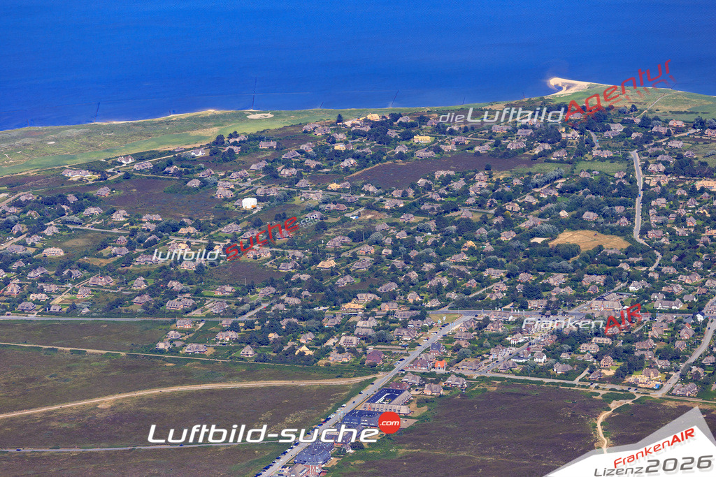Die Luftbildaufnahme Kampen - Sylt wurde 2018 mittels Flugzeug (keine Drohne) erstellt. Perfekte Schärfe und Druck- Auflösung- Garantiert!