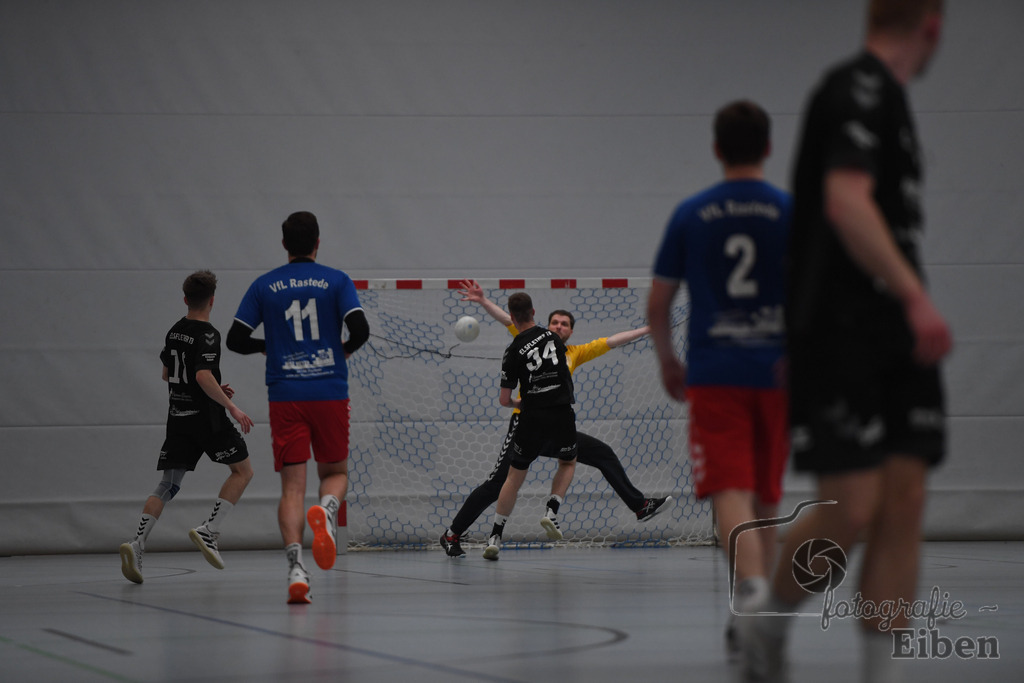 VFL Rastede-Elsflether TB 2 | VFL Rastede (blau)-Elsflether TB 2 (schwarz) am 06.04.2024 in Rastede (Sporthalle Feldbreite), Deutschland, Photo: Philip Eiben 2024 - Realisiert mit Pictrs.com