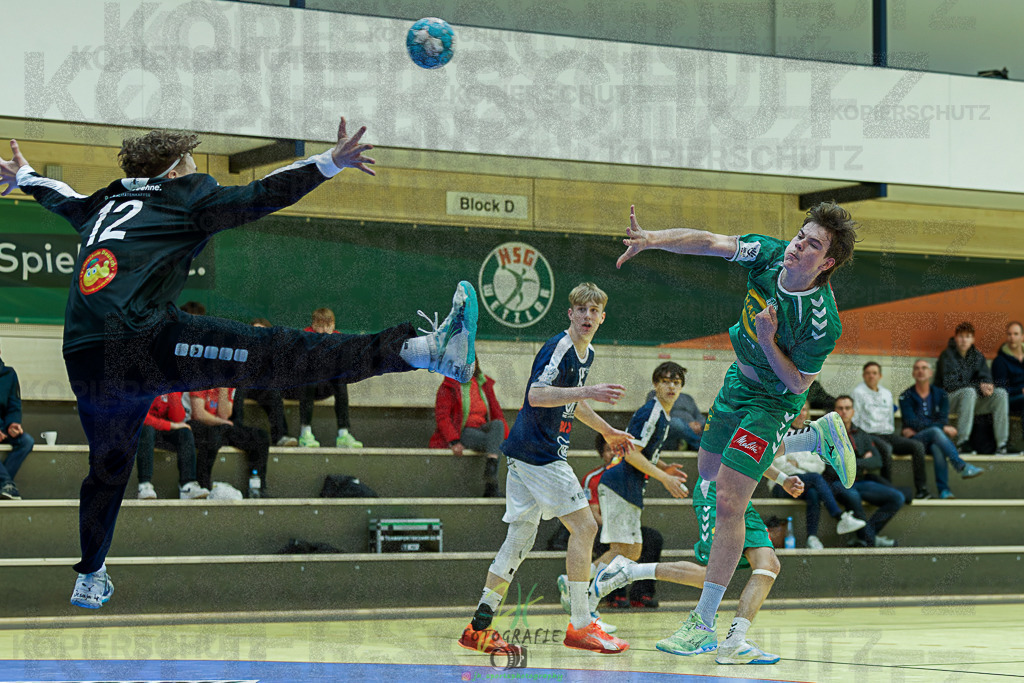 mJB Pokalrunde dt. Meisterschaft, TV Hüttenberg - TSV GWD Minden | mJB Pokalrunde dt. Meisterschaft, TV Hüttenberg - TSV GWD Minden am 15.03.2025 in Münchholzhausen (Sporthalle Münchholzhausen)Photo © 2025 - Jörg Heinrich - Realisiert mit Pictrs.com