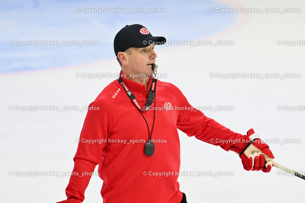 EC KAC Trainingsstart | Kirk Furey Headcoach EC KAC, EC KAC Trainingsstart, EC KAC Trainingsstart am 06.08.2025 in Klagenfurt (Heidi Horten Eishalle ), Austria, (Photo by Bernd Stefan)