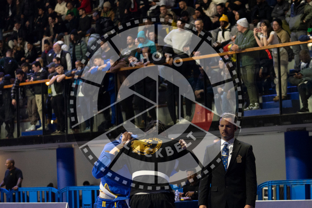 20240119PBB0983 | Fighters compete during the IBJJF European Championship in Paris, France, on January 19, 2024.