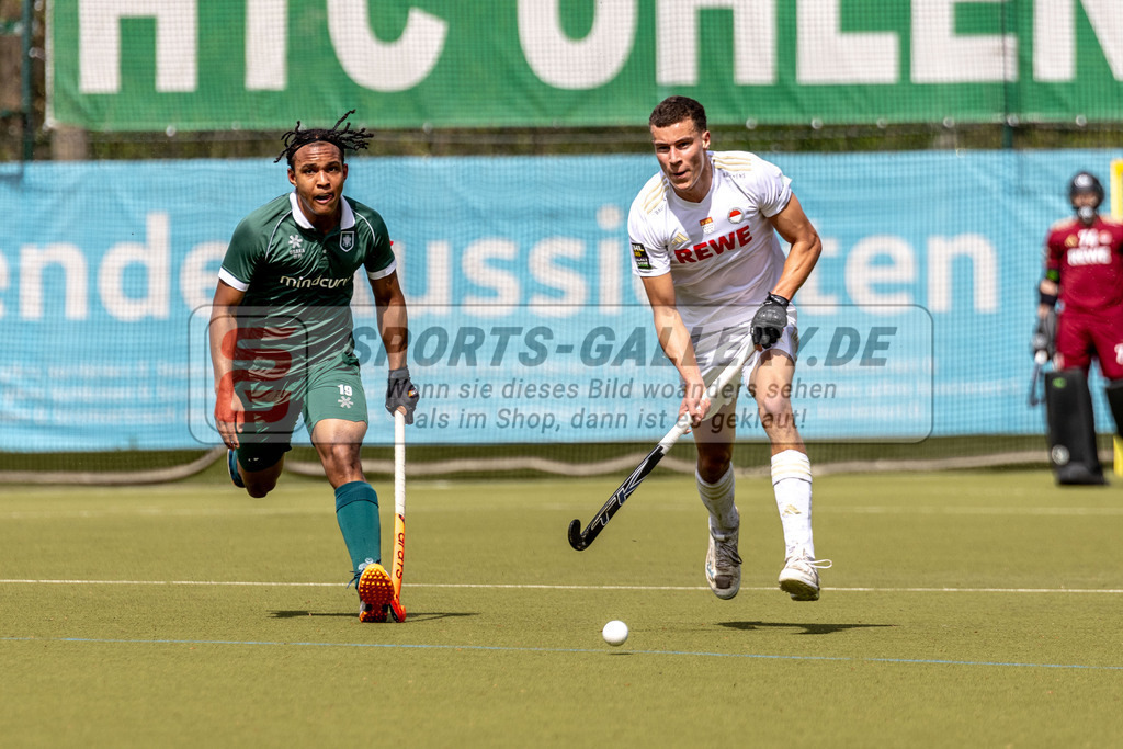 MJ_UHTC-RWK_13.04.2024-13 | Antheus Barry (Rot-Weiss Köln #16) & William Sanda (Uhlenhorst Mülheim #19), Uhlenhorst Mülheim - Rot-Weiß Köln am 13.4.2024 in der Waldstadion, Mülheim a.d.Ruhr