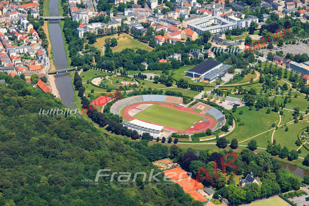 Luftbild von  Gera - Luftaufnahme wurde 2016 von https://frankenair.de mittels Flugzeug (keine Drohne) erstellt - die Geschenkidee