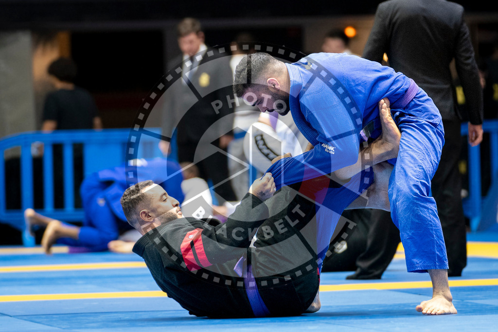 20240123PBB01286 | Fighters compete during the second day of the IBJJF European Championship in Paris, France, on January 23, 2024.