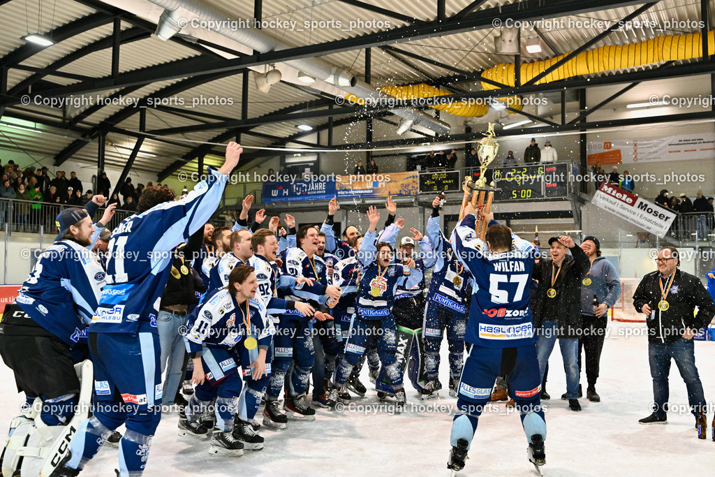 ESC Steindorf vs. EHC Althofen 8.3.2024 | ESC Steindorf vs. EHC Althofen 8.3.2024, ESC Steindorf vs. EHC Althofen Meisterfeier am 08.03.2024 in Steindorf (Ossiachersee Halle), Austria, (Photo by Bernd Stefan)