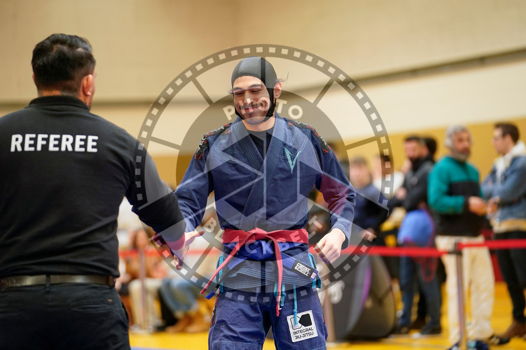 20240203PBB05377 | Fighters compete during the Brazilian Jiu-Jitsu Championship of the AJP Tour in Maintal by Frankfurt am Main, Germany, on February 2, 2024.