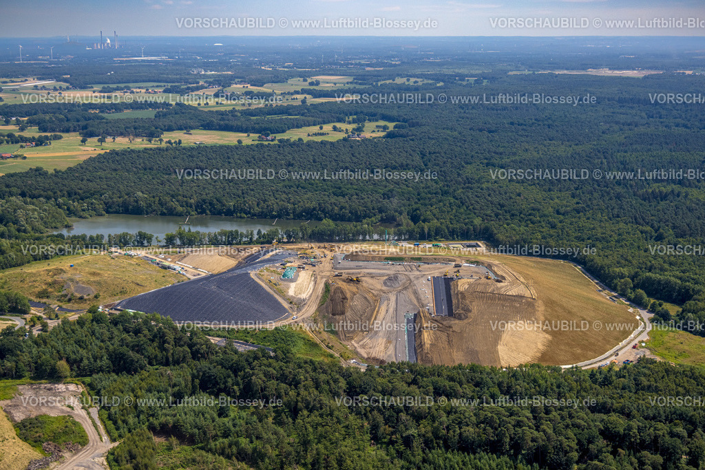 Huenxe220703854 | Luftbild, Mühlenberg Gelände der Nottenkämper GmbH, Sonderabfalldeponie Hünxe-Schermback, Gahlen, Schermbeck, Hünxe,  Ruhrgebiet, Nordrhein-Westfalen, Deutschland