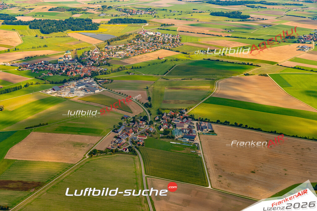 Schwabsroth Geslau Bild- Das Luftbild wurde 2025 vom UL-Flugzeug heraus erstellt ( keine Drohnen Bilder! ) - Hochauflösende Luftaufnahme -Nicht vergleichbar mit Google Maps oder Satelittenbilder- Die Geschenkidee !Mit Lizenz und Bildrechte bestellbar
