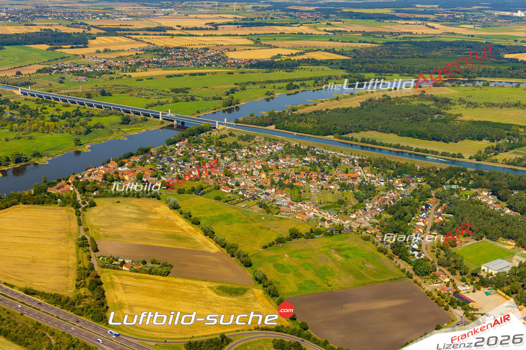 Hohenwarthe Möser Bild- Das Luftbild wurde 2025 vom UL-Flugzeug heraus erstellt ( keine Drohne bzw. Drohnenaufnahme ) - Hochauflösende Luftaufnahme -Nicht vergleichbar mit Google Maps oder Satelittenbilder- Die Geschenkidee !Mit Lizenz und Bildrechte bestellbar - CC