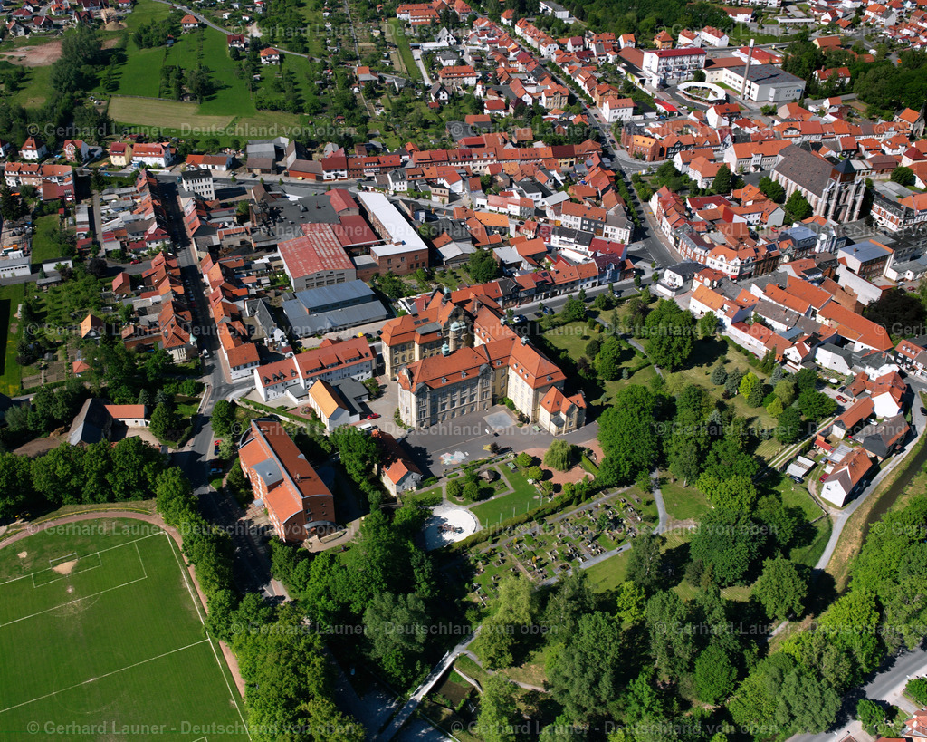 2634549 | DINGELSTäDT 09.06.2006 Stadtansicht des Innenstadtbereiches  in Dingelstädt im Bundesland Thüringen, Deutschland // City view on down town  in Dingelstädt in the state Thuringia, Germany Foto: Gerhard Launer