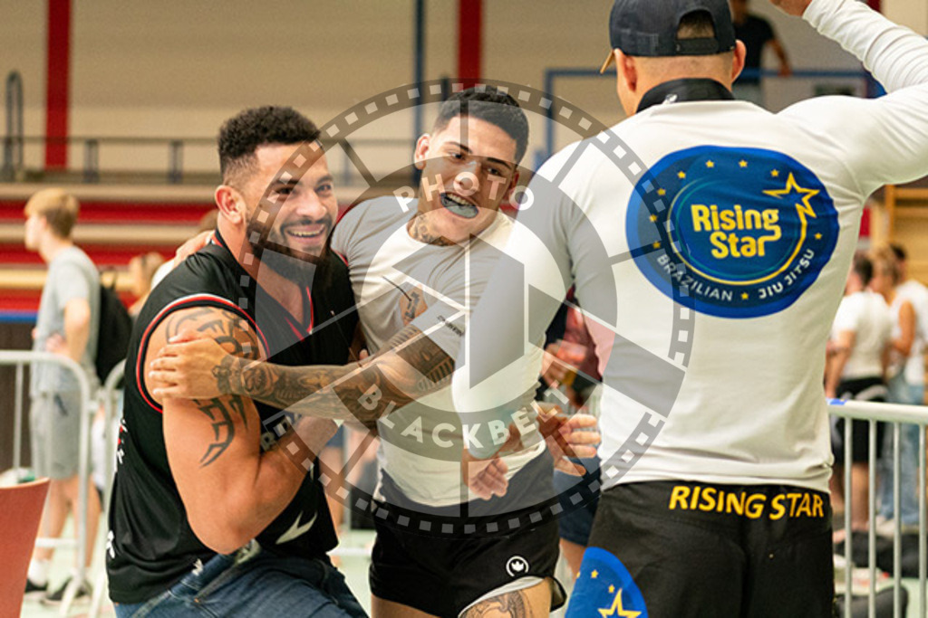 20230826PBB55018 | Fighters compete during the AJP INTLPRO BJJ and grappling competition in Hamburg, Germany, on August 26 2023.