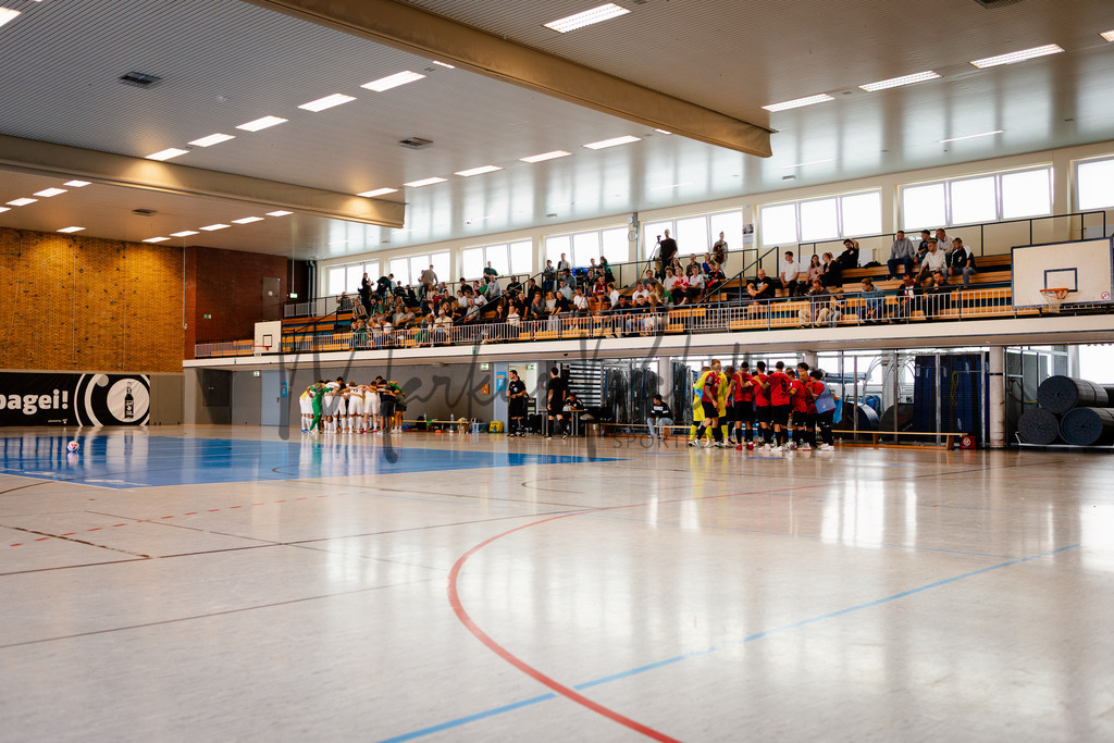 Futsal-Bundesliga, Saison 2025/2026, 2. Spieltag: SC Preußen Münster - FC Liria Futsal Berlin | Futsal-Bundesliga, Saison 2025/2026, 2. Spieltag, SC Preußen Münster empfängt FC Liria Berlin in der Universitäts-Sporthalle in Münster. Foto: sportfotografie.ms | Markus Paletta - Realisiert mit Pictrs.com