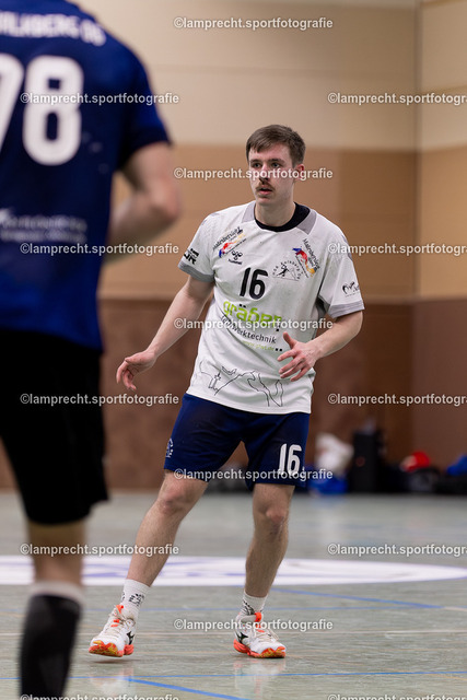Handball I Herren I Saison 2025-2026 I SHSE Manfred-Frank-Pokal I Viertelfinale I HSG Kalkberg 06 II - HSG Kalkberg 06 113 | Tom Rathgeber (16, HSG Kalkberg 06 II) - Realisiert mit Pictrs.com
