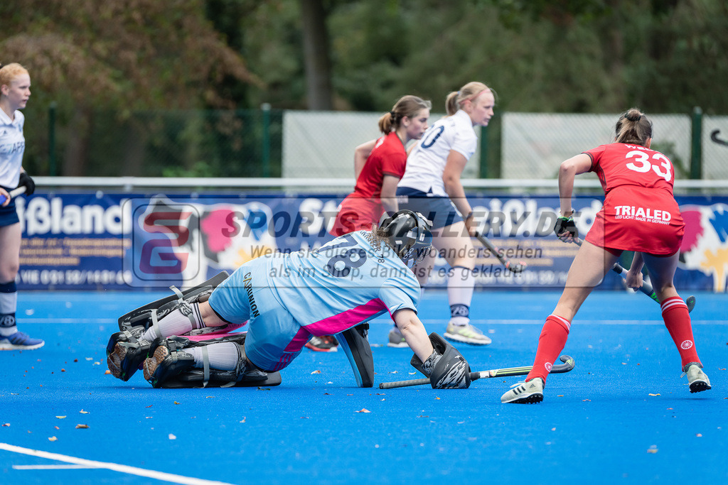HK_20230923_104546 | 2. Bundesliga Damen Crefelder HTC - Hannover 78 am 23.9.2023 CHTC, Krefeld , Carla Mauersberg Torfrau ( Hannover 78 #78 )