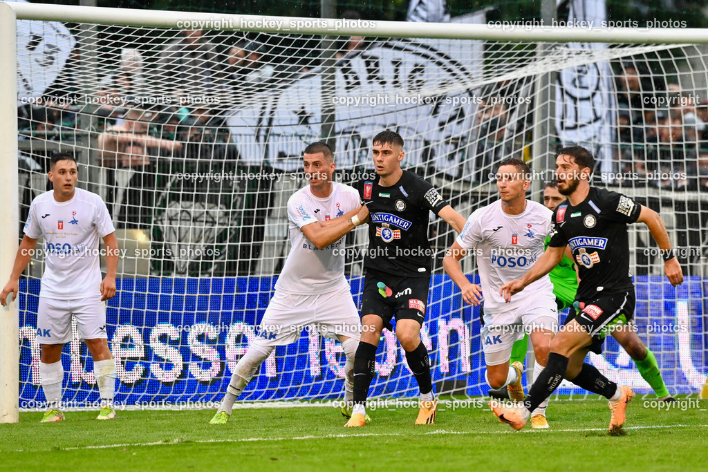 SAK vs. SK Sturm 22.7.2023 | #24 Zoran Vukovic, #9 Szymon Wlodarczyk, #9 Izidor Erazem Kamsek, #10 Otari Kiteishvili