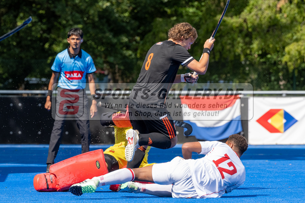 SFE_20230716_0207 | EuroHockey EM U18 Boys 3th 4th Netherlands vs Spain am 16.07.2023 in Krefeld (Gerd-Wellen-Hockeyanlage), Photo: Stephan Fehrmann 2023 (Sports-Gallery)