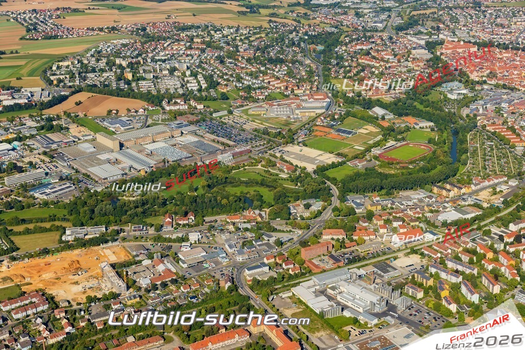 Luftaufnahme von Amberg Vs Google Maps- Die Luftaufnahme wurde 2025 vom UL-Flugzeug heraus erstellt ( keine Drohne ) - Hochauflösende Luftaufnahme - für professionelle Ausdrucke geeignet. Die Geschenkidee !Mit Lizenz und Bildrechte bestellbar
