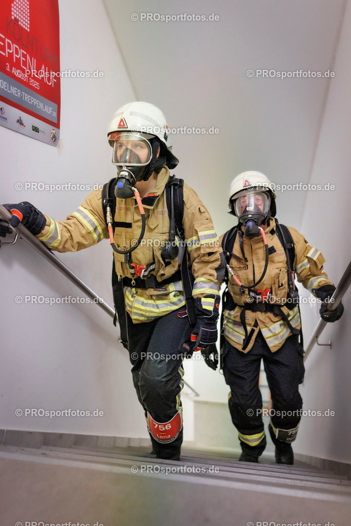 KölnTurm Treppenlauf; Köln, 03.08.2025 | Impressionen vom KölnTurm Treppenlauf am 03.08.2025 in Köln (Nordrhein-Westfalen). 