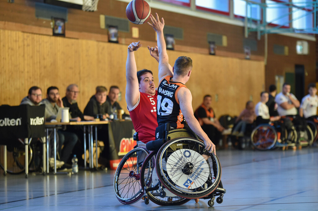 2024-10-26-0109 | RSKV Tuebingen vs. Hannover United 2, Rollstuhlbasketball, 2. Bundesliga Sued, 3. Spieltag, Saison 2024/2025, 26.10.2024, Foto: Ralph Kunze - Realisiert mit Pictrs.com