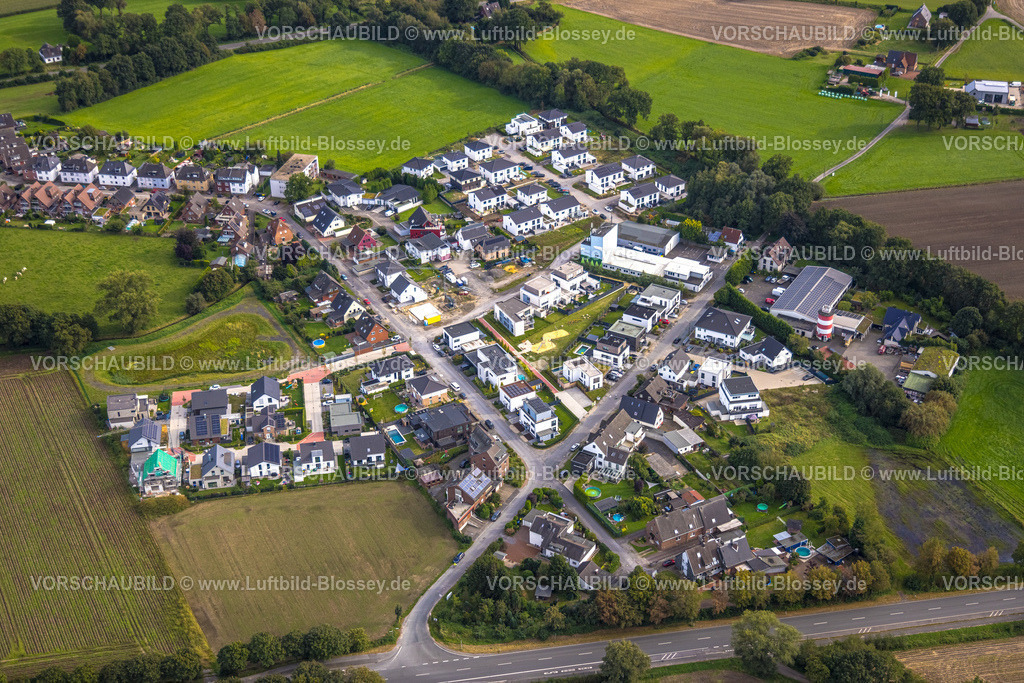 Dorsten230906227 | Luftbild, Baustelle und Neubau-Wohnsiedlung Schwickingsfeld und Auf dem Beerenkamp, Feldmark, Dorsten, Ruhrgebiet, Nordrhein-Westfalen, Deutschland