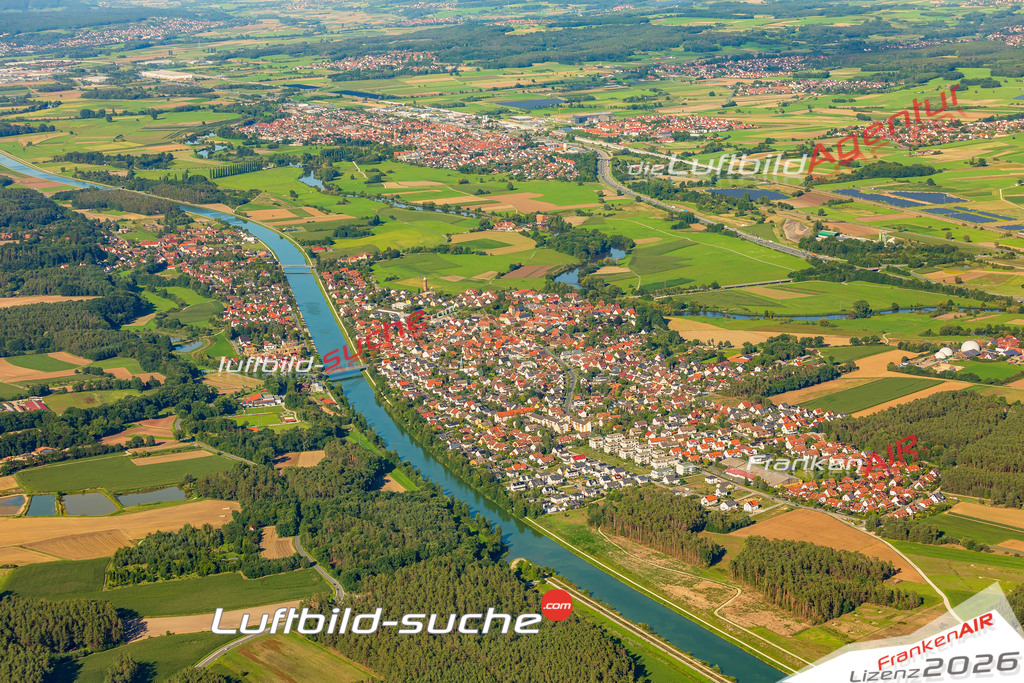 Oberndorf Möhrendorf Bild- Das Luftbild wurde 2025 vom UL-Flugzeug heraus erstellt ( keine Drohne ) - Hochauflösende Luftaufnahme -Nicht vergleichbar mit Google Maps oder Satelittenbilder- Die Geschenkidee !Mit Lizenz und Bildrechte bestellbar