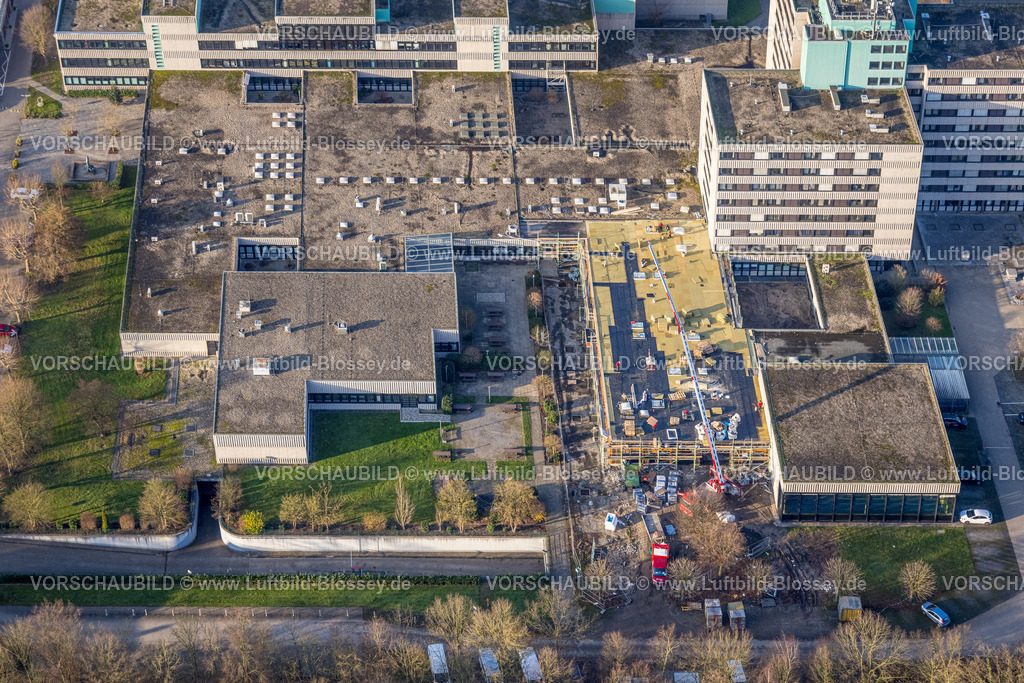 Hamm241200659 | Luftbild, Berufsförderungswerk Hamm Bildungseinrichtung mit Baustelle, Stadtbezirk Rhynern, Hamm, Ruhrgebiet, Nordrhein-Westfalen, Deutschland