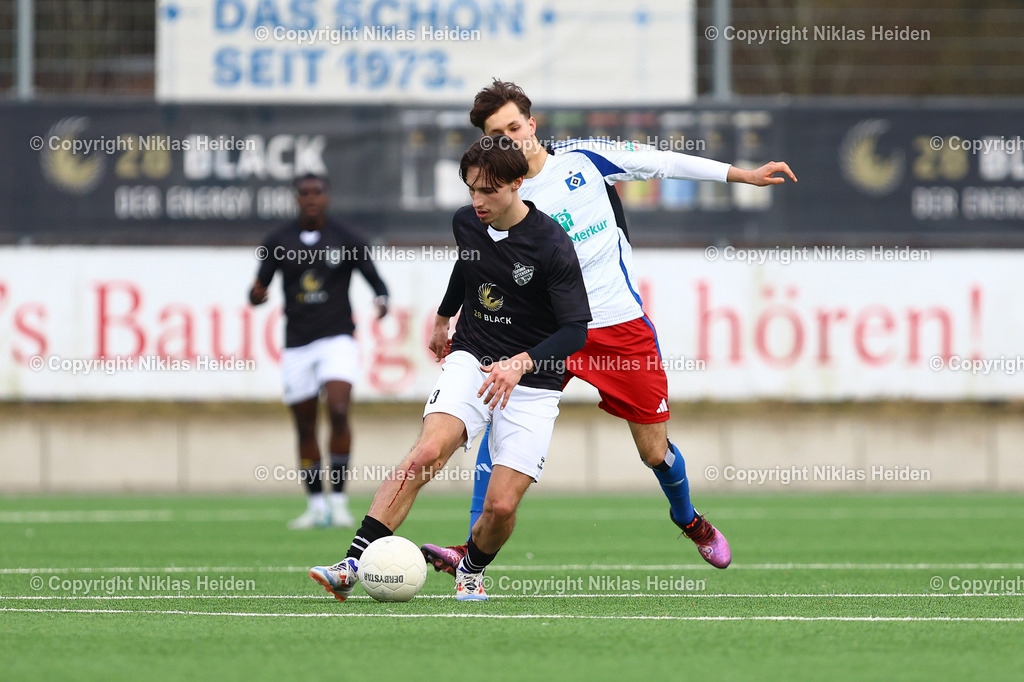 NH_Teutonia05_HamburgerSVU21_RegionalligaNord_23022025 | #3 Ole Klaus Tobias Wagner (FC Teutonia 05)Fußball I Herren I Regionalliga Nord I Saison 2024-2025 I 23. Spieltag I Teutonia 05 - Hamburger SV U21 I 23.02.2025 I Stadion Hoheluft