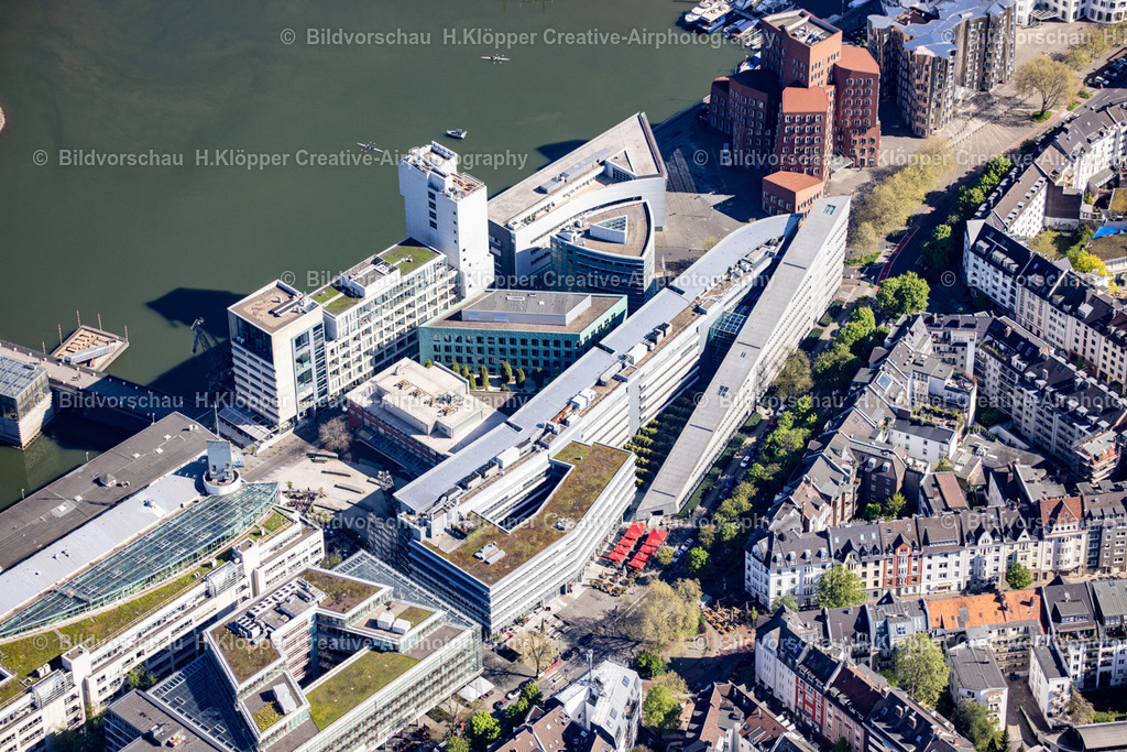 Luftbild  Hammer Str. Neuer Zollhof _ Meerbar  Düsseldorf 439A3485 | Luftbildfotografie Hermann Klöpper/ Creative-Airphotography - Realisiert mit Pictrs.com